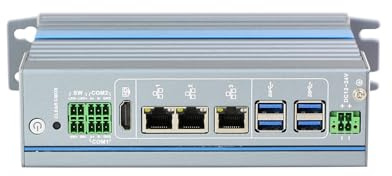 ANDAQI Book-Style Computer Industrial PC, Alder Lake N97, Windows 11 / Linux Ubuntu, IX18, 3 x LAN, 12-24V 4-pin Phoenix Terminal, 2 x RS485, Expandable CAN, 0 RAM, 0 Storage, Barebone No System