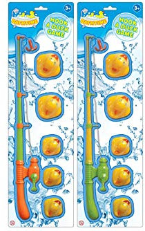 KandyToys Hook a Duck Style Bath Toys | 5pc Duck Hooking Game | Kids Toys