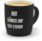 printplanet® Kaffeebecher mit Gravur – personalisierte SoftTouch Tasse Schwarz – Wunschtext eingraviert – Keramik-Becher mit edler Oberfläche – 300 ml – Geschenk für Büro & Zuhause