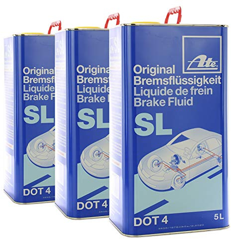 ATE 3X Original Bremsflüssigkeit Brake Fluid SL DOT4 5 Liter // 03.9901-5803.2