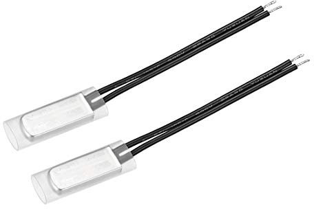 sourcing map KSD9700 Thermostat, 65℃ Normally Close Temperature Switch Thermal Switch, N.C 5A Metal Temperature Controller 2pcs