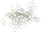 SUPVOX 100pcs Anneaux Porte Clé 10mm En Acier Inoxydable, Anneaux FractionnéS Pour Artisanat Et Bijoux Diy