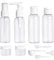ShaniTech Pack of 10 Pcs Leak Proof Refillable Air Travel Size Liquid Containers Bottle for Liquids, Accessories, Cosmetic Products, Toiletries [Clear for Airport Security - TSA Air Flights Approved]