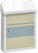 ARREGUI Smart Graphic E5721-STR Briefkasten oder DurchwurfBriefkasten aus Verzinktem Stahl, mit im Siebdruck lackiertem Motiv Lines, Größe S (DIN A5 Post), Wandbriefkasten für Draußen, Weiß
