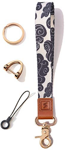 SENLLY Porte-clé Lanière de Poignet, Conception de Motifs Originale Cordon pour Clés