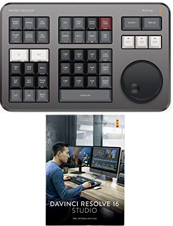 Blackmagic Design DaVinci Resolve Studio (Activation Key) with DaVinci Resolve Speed Editor Bundle (2 Items) | Resolve Speed Editor, (2 items)