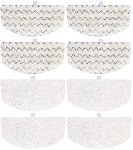 JORAIR Steam Mop Pads Replacement Compatible with Bissell Powerfresh Steam Mop 1940 1544 2075 1440 1806 Series, Model 1940a 19402 19404 19408 19409 1940f 1940q 1940t 1940w B0017 B0006, 8 Pack