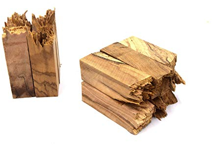 creatistshop - Set di 6 piastrelle in legno di ulivo frantumato francese per resina