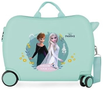 Disney Frozen Follow Your Dreams Kinderkoffer, Blau, 50 x 38 x 20 cm, starr, ABS, seitlicher Zahlenkombinationsverschluss 38 1,8 kg, 4 Räder, Handgepäck.