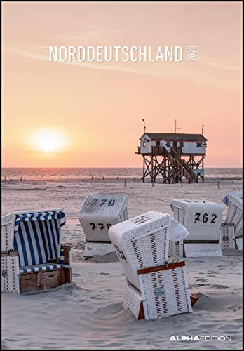 Norddeutschland 2023 - Bild-Kalender 23,7x34 cm - Regional-Kalender - Wandkalender - mit Platz für Notizen - Alpha Edition