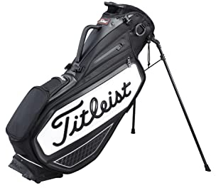 Titleist - Sac avec Support de qualité supérieure - Noir/Blanc