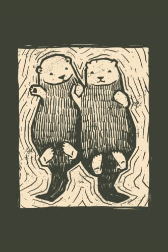 Notizbuch: Otter Notizbuch | 6x9 Zoll DIN A5 | 120 Seiten Punktraster | Mader Notizheft | Fischotter Tagebuch | Tier Schreibheft | Seeotter Geschenk