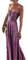 Qiyun.z Femmes Bustier Tube Maxi Robe Hors Épaule Moulante Sexy Robe De Soirée Violet M