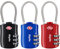 Diyife TSA Luggage Locks, [Newest Version][3 Packs] 3-Digit Security Padlock, Combination Padlocks, Code Lock for Travel Suitcases Luggage Bag Case etc.(Black&Blue&Red)