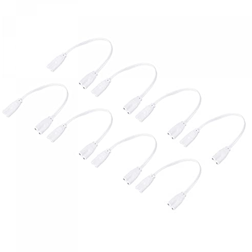 sourcing map 8 Stück LED-Stromkabel Lampen Verbindungskabel für T4 T5 T8 LED Schläuche, 20cm 2 Stifte Doppelend Lichtverbindungskabel Verlängerungskabel