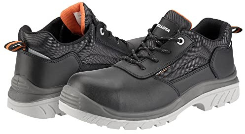 Bellota 72308NJS344 - Zapato de Seguridad Comp+ Negra S3 de Hombre y Mujer (Talla 44) de Piel Hidrofugada Lisa, Acolchada y con Zonas Reforzadas Antiabrasión