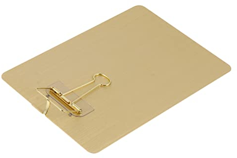 STOBOK Klemmbrett Aus Edelstahl Mit Metallclip Leichter Memohalter Robustes Schreibbrett Für Büro Schule Und Zuhause Ergonomisches Design Für Komfortables Schreiben Und Dokumentenorganisa