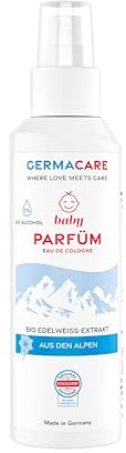 GermaCare Baby Parfüm, 150 ml, mit Bio-Edelweiss aus den Alpen, pH 5.5, von Dermatologen mit sehr gut bewertet