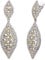 EVER FAITH Damen Ohrclips Hänger Kristall Hochzeit Braut Party Vintage Charm 2 Blatt Ohrringe Clip Irisierend Klar AB Silber-Ton
