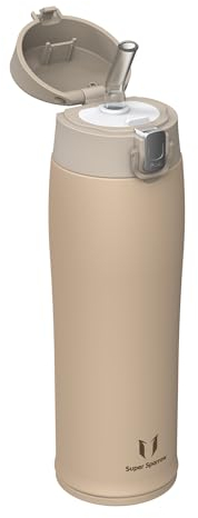Super Sparrow Water Bottle with Straw - Stainless Steel Travel Mug - 350ml - BPA Free Kids Water Bottle - Insulated Metal Flask - Leakproof Water Bottles for Sports, Travel, Work