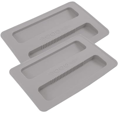 2 Pack Toaster Cover 2 Slice Toaster Cover Silicone Toaster Lid Bread Machine Cover Bread Maker Accessories (Grey)
