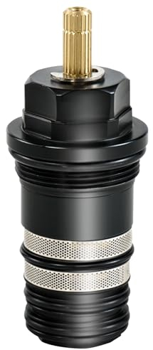 94282000 Thermostat-Kartuschenventil, MTC, passend für Zweiloch- und Dreiloch-Thermostat-Wannenfüller, sorgt für präzise Temperaturregelung