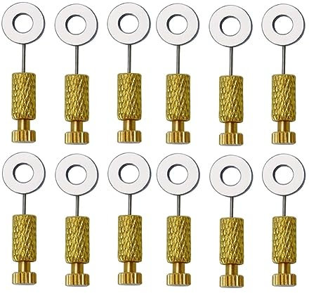 Deger 12 Stück DIY-Werkzeuge Nahtfixiernadel Lederwaren Fixiernadel Sticken 0-6 Mm, 6-12 mm