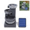 BTGGG 3 Tier Bowl Solar Fountain - Outdoor Solar Powered Garden Water Feature With Lights and Waterfall Decoration