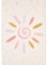 Kinderteppich Teppich Kinderzimmer Sonnen Design Babyzimmer Teppiche Spielteppich für Jungen und Mädchen Teppich Creme Waschbar und rutschfest 160 x 230 cm, Rechteckig