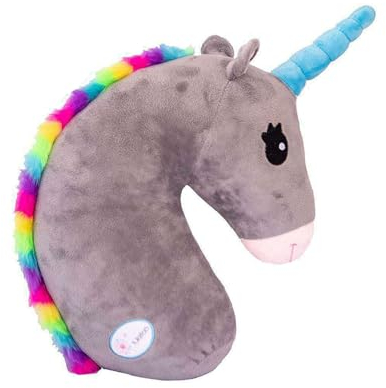 Auto Nackenstütze,Auto Sicherheitsgurt Kissen,Sicherheitsgurt Schulterkissen, Schlafkissen Nackenstütze, Weiche Auto Nackenstütze für Kinder Erwachsene (Einhorn),Samtbeutel Schutzkissen. (Einhorn)