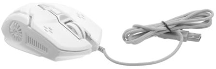 Angoily Souris Ergonomique Silencieuse – Souris De Jeu Filaire USB avec Éclairage LED 6 Boutons pour Ordinateur Portable De Bureau Et De Bureau