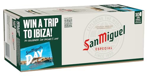 San Miguel Especial Premium Lager Beer, 10 x 440ml cans