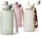 MAMEIDO Gourde 1l avec Paille & Marqueur de Temps de Motivation, Gourde Sport avec Dragonne, Gourde Enfant étanche, Bouteille d'eau sans BPA, Water Bottle (Desert Sage, 1000ml)