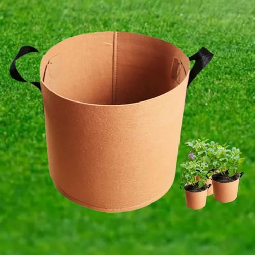 rujjftsy 20 Gallon Plant Grow Bags, Breathable Reusable Planting Bags with Handles, Heavy Duty Non-Woven Fabric Plant Bags, Gardening Pots for Indoor & Outdoor Vegetables Potatoes Tomatoes