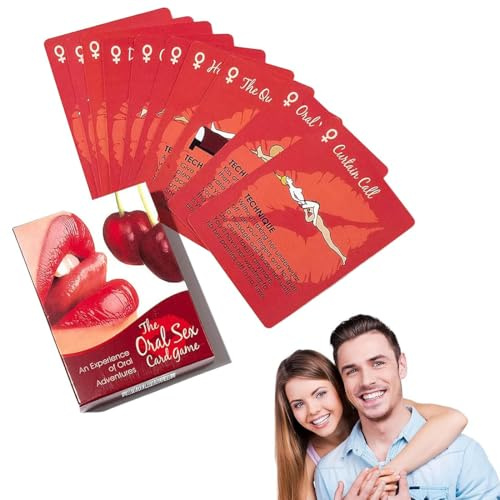 KOQAIIZ 50 Spielkarten, Spiel für Paare zu zweit, Mit lustigen Aufgaben & Fragen, Pärchen Geschenke für Männer, Freund & Freundin, Jahrestag Geschenk für ihn & sie oder zum Valentinstag