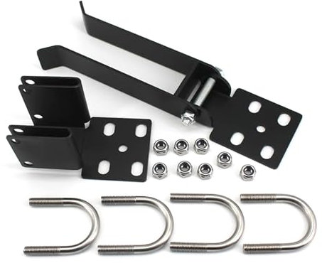 PANGBOER Aggiornamenti Catena Link Doppio Cancello Chiusure Potenti disegni braccio con fori per lucchetto per cancello Ranch & Yard per telaio da 3,5 cm