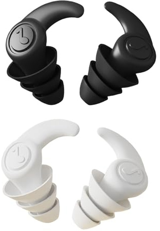 Vauki 2 Paar Ohrstöpsel zum schlafen, Schwimm Ohrstöpsel, Wasserdichte Wiederverwendbare Silikon Earplugs, Sleep deep Weiche Zum Schlafen, Ohrschutz für Tauchen, Pool, Reisen, Arbeit & Sport