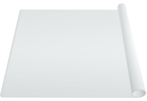 Silicone Mats for Worktops, 80x60cm Extra Large Table Protector, White