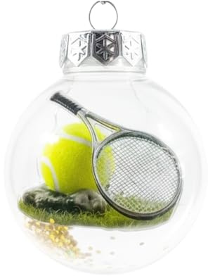 Sport-Weihnachtsornament 2026, 3D-Sportornament mit winterlichen Mikroszenen, stereoskopische Weihnachtskugel für Weihnachtsbaum und Heimdekoration