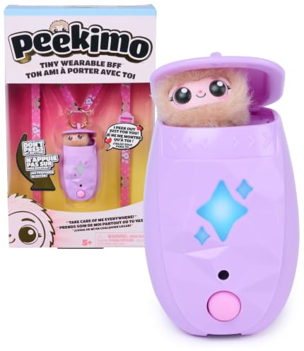 Peekimo Lila, interaktiver digitaler BFF, ab 5 Jahren | Fürsorge & Verantwortung lernen, Reagiert auf Berührung & Stimme, Wird zum BFF, Neue Minispiele, Andere Peekimos treffen
