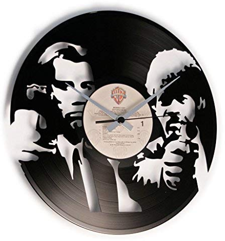 DDISC'O'Clock Shallplattenuhr Ezekiel 25: 17 - Lautlos Wanduhr, einfach aufzuhängen. 100% Made in Italy Handwerkliches Produkt