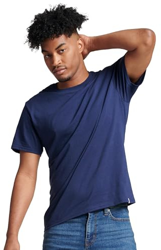 Russell Athletic Men's Essenital Short Sleeve Tee T-Shirt, Navy, S