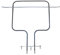 Heizung Heizelement Backofenheizung Oberhitze 900W 230V Backofen Whirlpool Bauknecht 481225998473 Algor Ignis Bossmatic Functionica aks akf akp