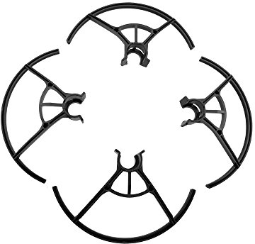 Colorful Für DJI Tello Propeller Protector, 4 Pcs schwarz Kunststoff Drohne Propeller Klingen Guard Schutzhülle für DJI Tello Drone