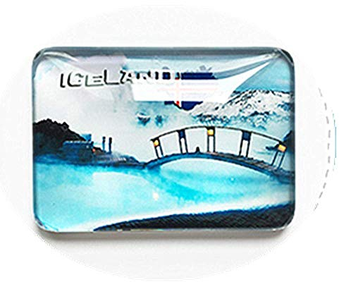 3D-Kühlschrankmagnet, Motiv: blaue Lagune, Island