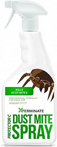 Xterminate Dust Mite Spray 1L HSE Approved and Licensed Killer Treatment Non-Staining. Ideal for Carpets, Upholstery, Bedding etc. Treats & Controls Re-infestation. Helps Prevent Allergies & Rashes