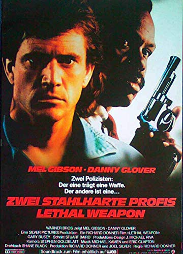 Lethal Weapon - Danny Glover - Mel Gibson - Filmposter A3 29x42cm gerollt