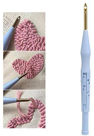 Cafopgrill Sticknadel, Stickstift DIY Stickstift Sticknadel Handwerk Stricken Nähwerkzeug Fadenpunsch Nadel Nähzubehör