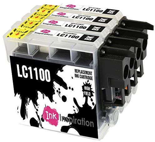 INK INSPIRATION® Ersatz für Brother LC1100 LC-1100BK Schwarz Druckerpatronen kompatibel mit Brother DCP-145C 165C 195C 197C 375CW 385C 395CN 585CW 6690CW MFC-250C 290C 490CW 5490CN 5890CN 5895CW 990CW