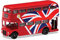 Best of British Londoner Bus, Union Jack, Schwarz